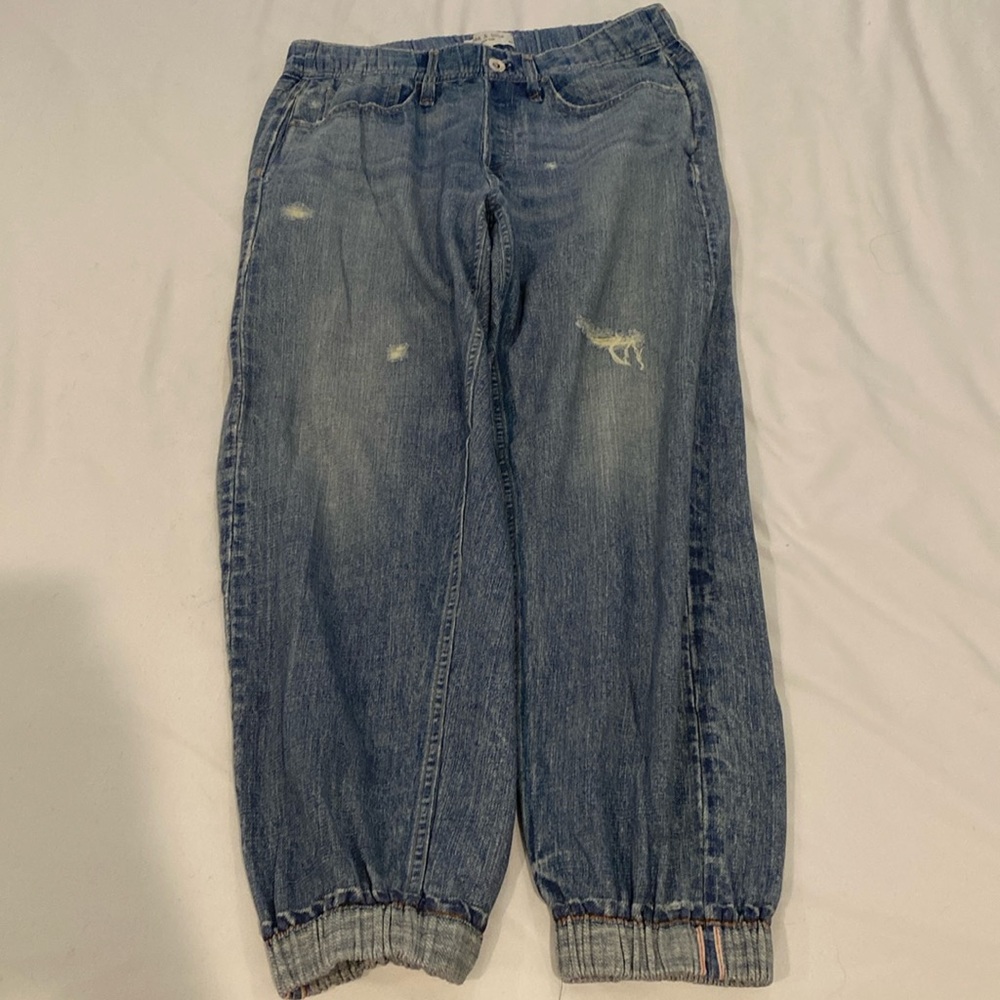 RAG & BONE MIRAMAR DENIM PRINT JOGGER SIZE M